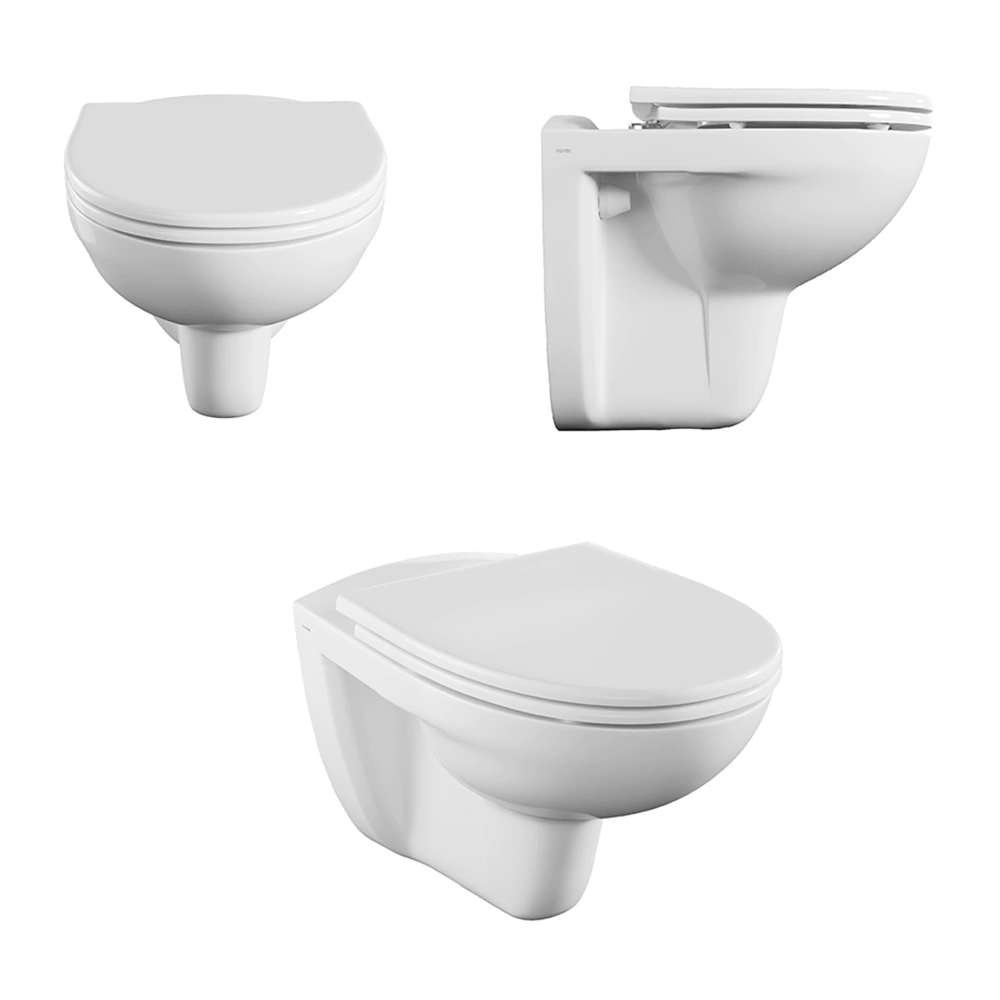 Инсталляция Norm Fit с унитазом, сиденьем, кнопкой хром