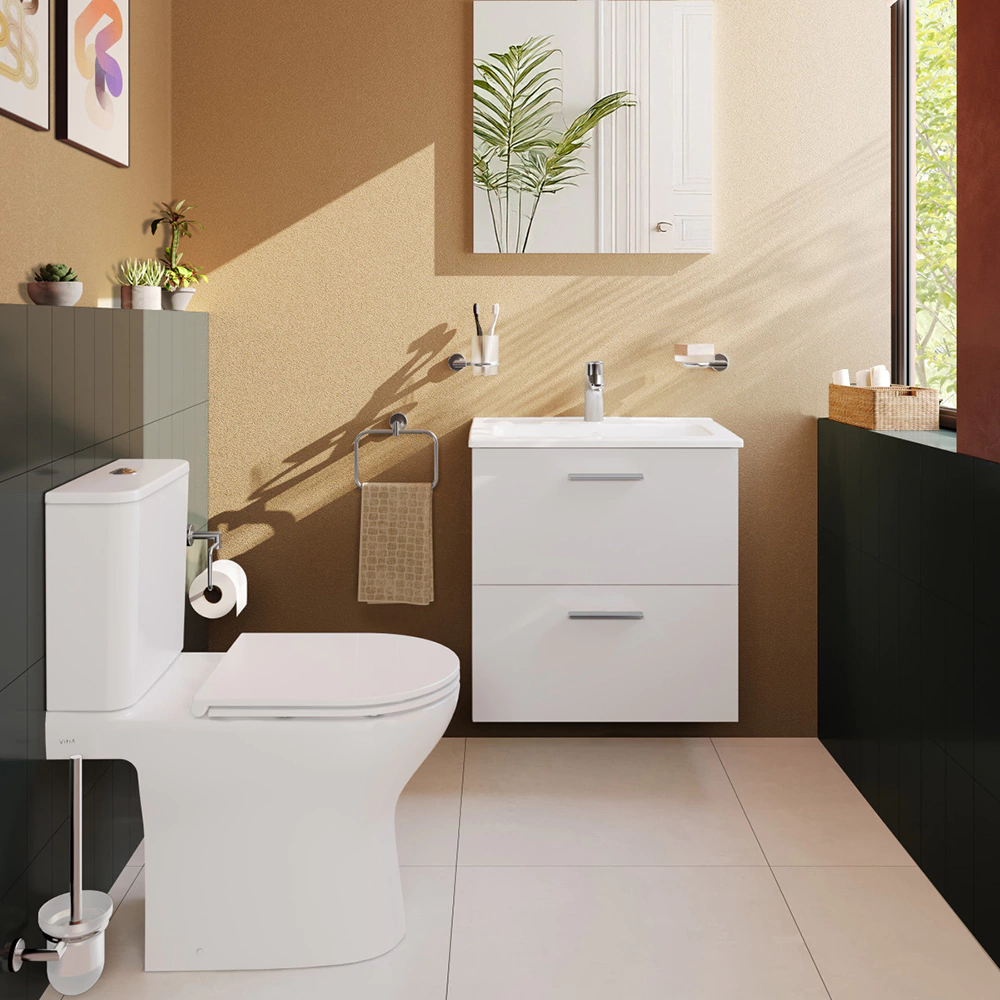 Унитаз компакт Vitra М50 безободковый с сиденьем с микролифтом