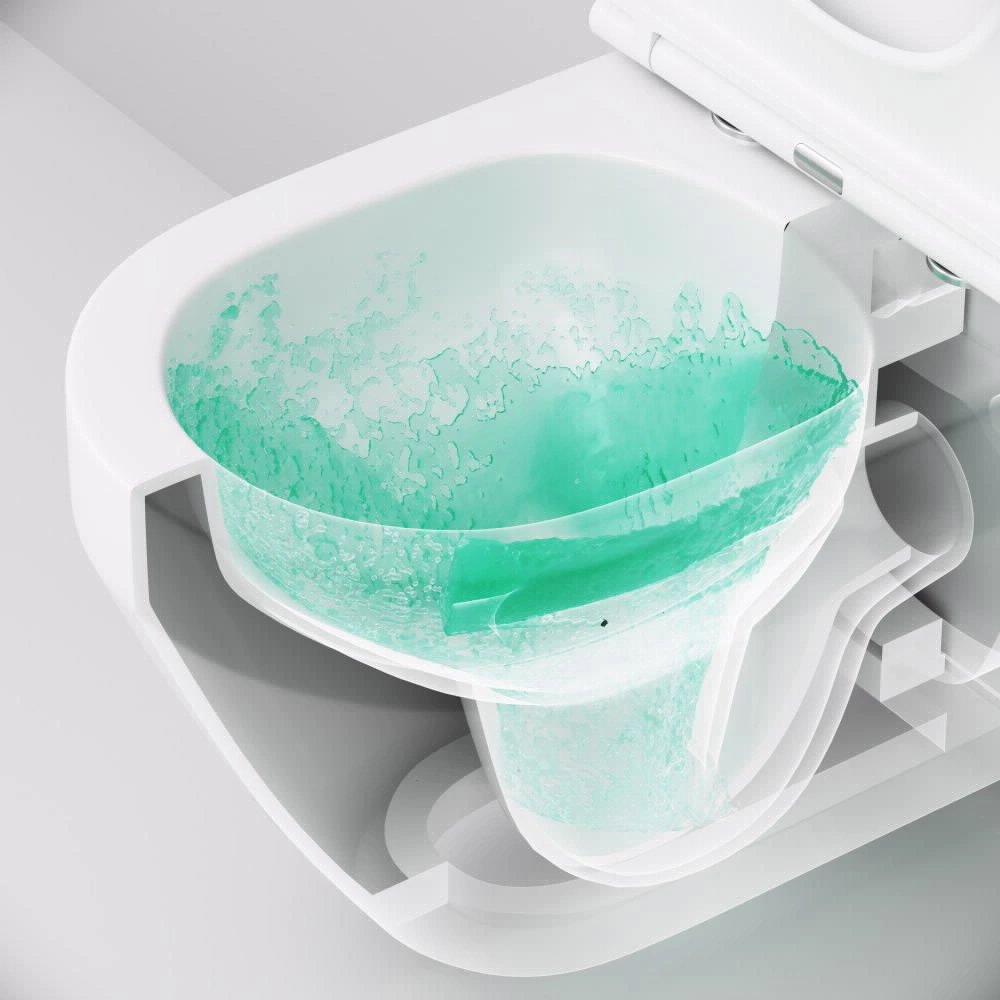 Инсталляция AM.PM Spirit V2.0 Aquaspin с безободковым унитазом, с сиденьем, с кнопкой белый