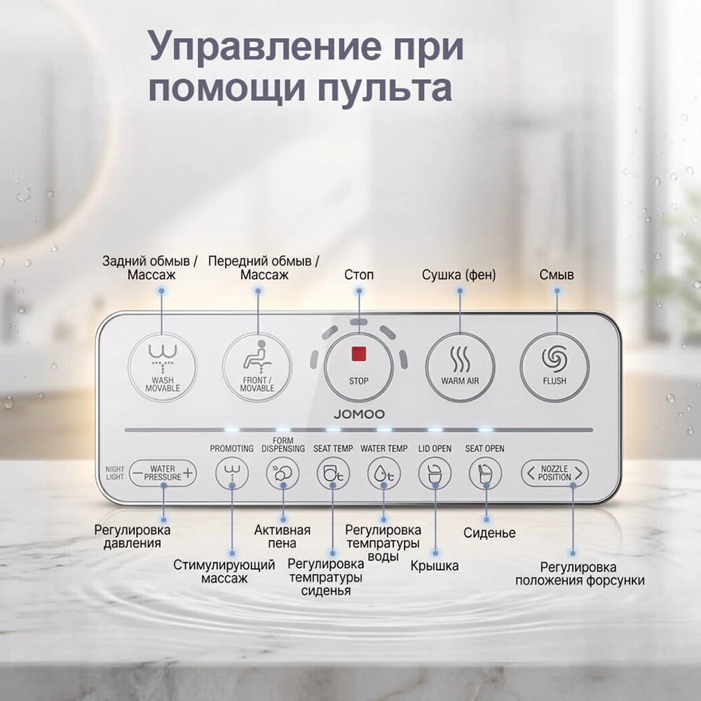 Умный унитаз-биде JOMOO P30 подвесной с рамой
