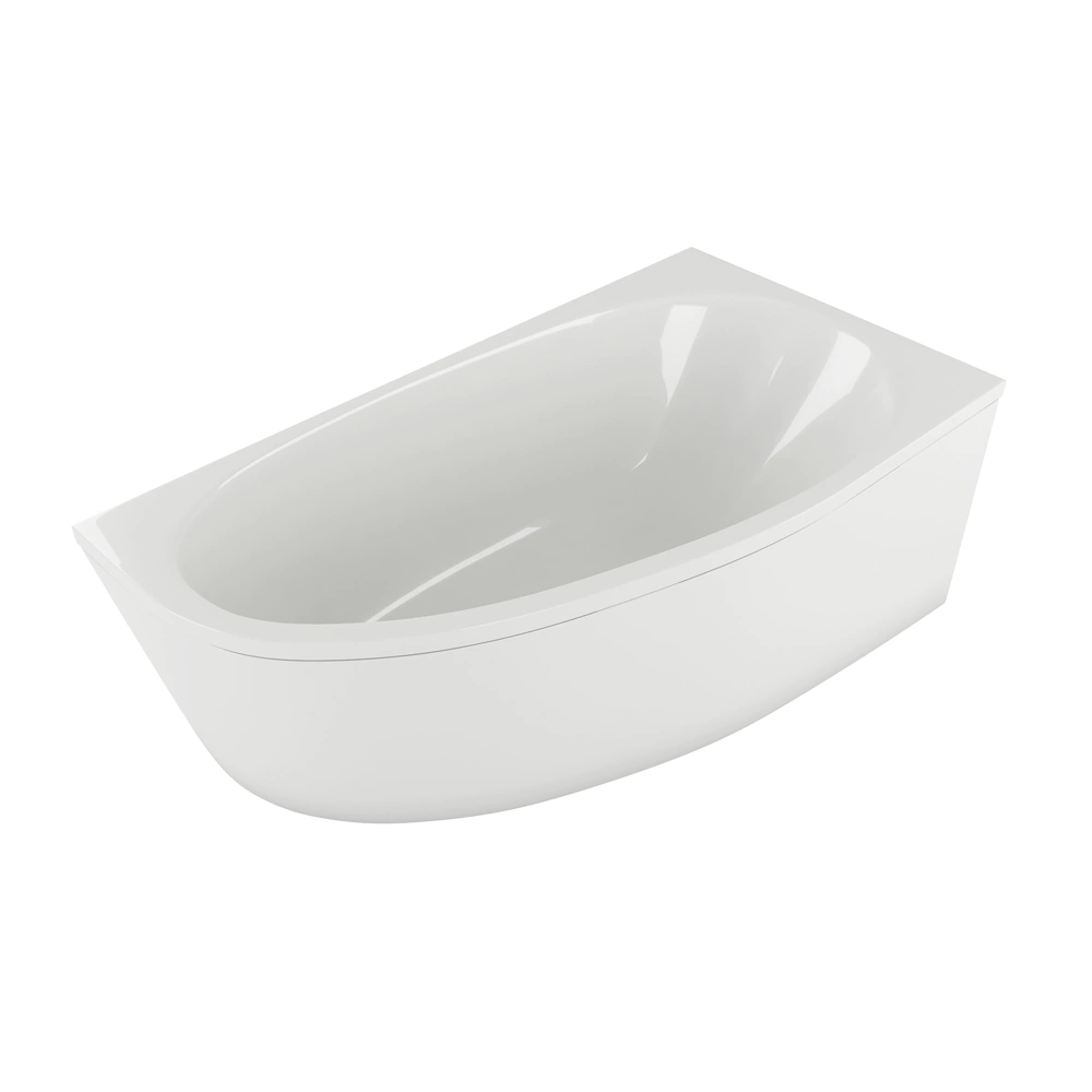 Акриловая ванна AQUATEK Дива 170х90 см с ножками правая