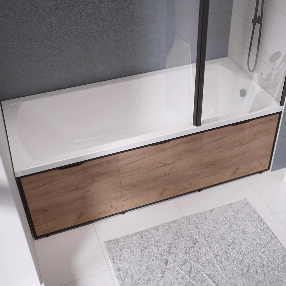 Панель для ванны 1Marka Grunge Loft 170 см дуб крафт золотой