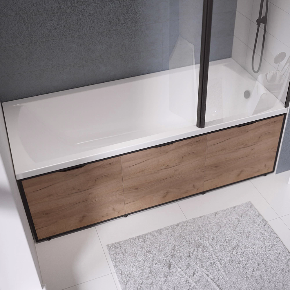 Панель для ванны 1Marka Grunge Loft 180 см дуб крафт золотой