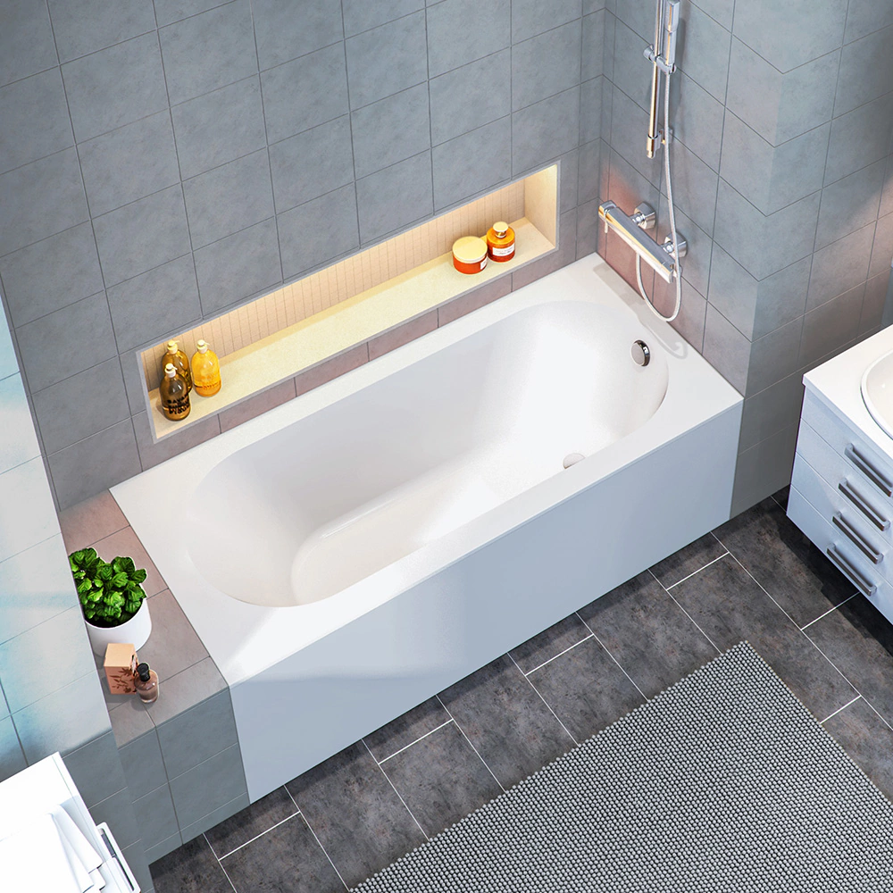 Акриловая ванна BAS Лоренцо-Pro 170х75 см прямоугольная