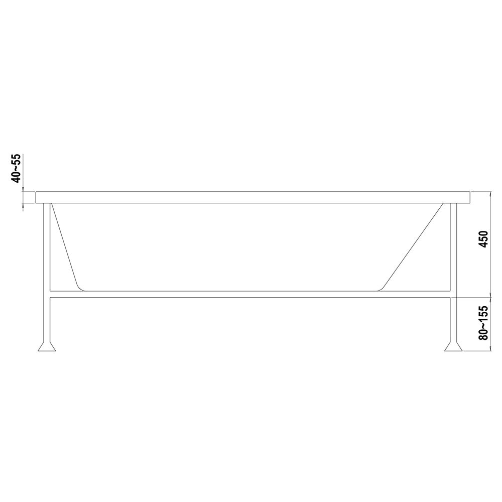 Панель для ванны BAS Лоренцо-Pro 170 см
