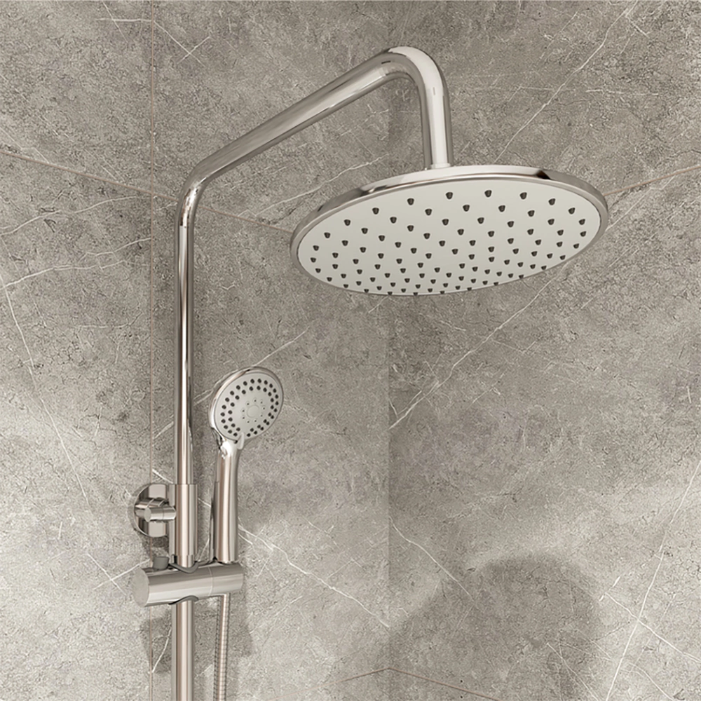 Душевая система Milardo Rosco со смесителем и верхним душем d20 см