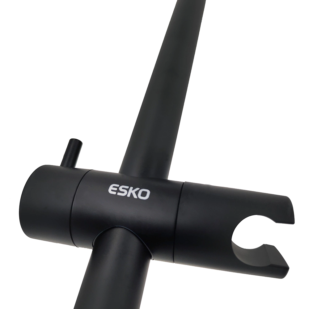 Душевая система со смесителем и верхним душем Esko d24,8 см черная