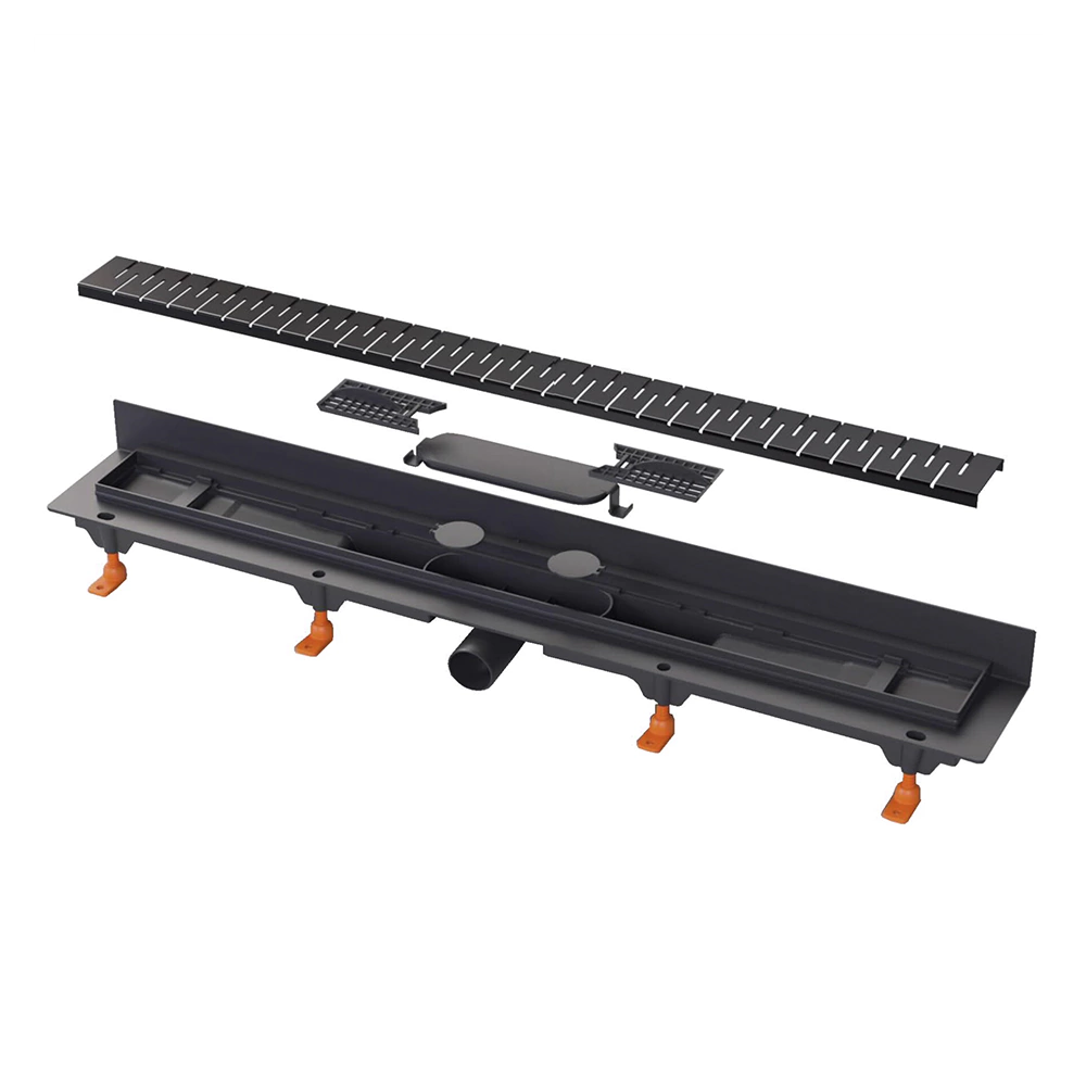 Трап для душа MCH Chudej Medium 650 мм горизонтальный черный