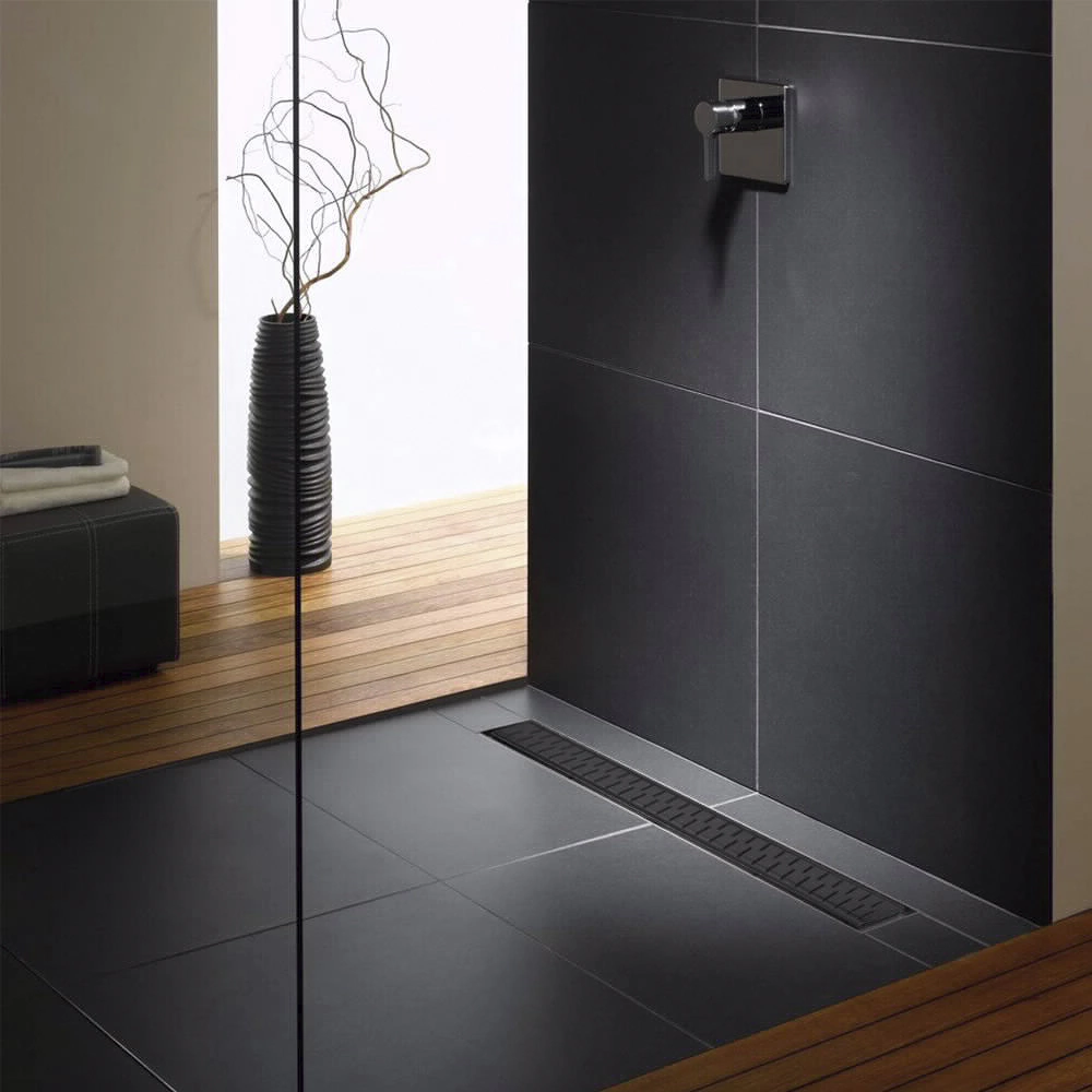 Трап для душа MCH Chudej Medium 650 мм горизонтальный черный