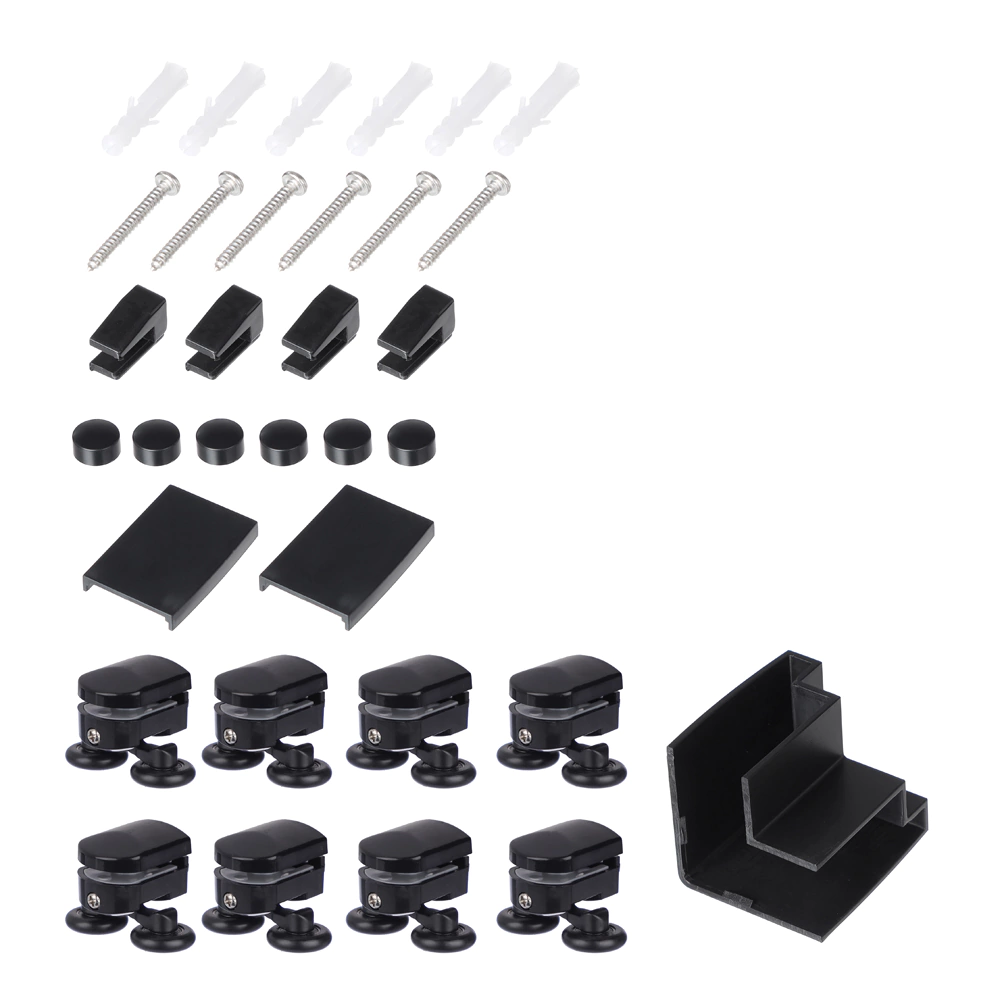 Душевое ограждение FLUMEN Schwarz III 90х90х195 см тонированное стекло профиль черный