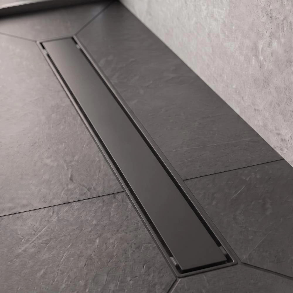 Трап для душа FLUMEN DESIGN Orlean 700 мм под плитку горизонтальный графит
