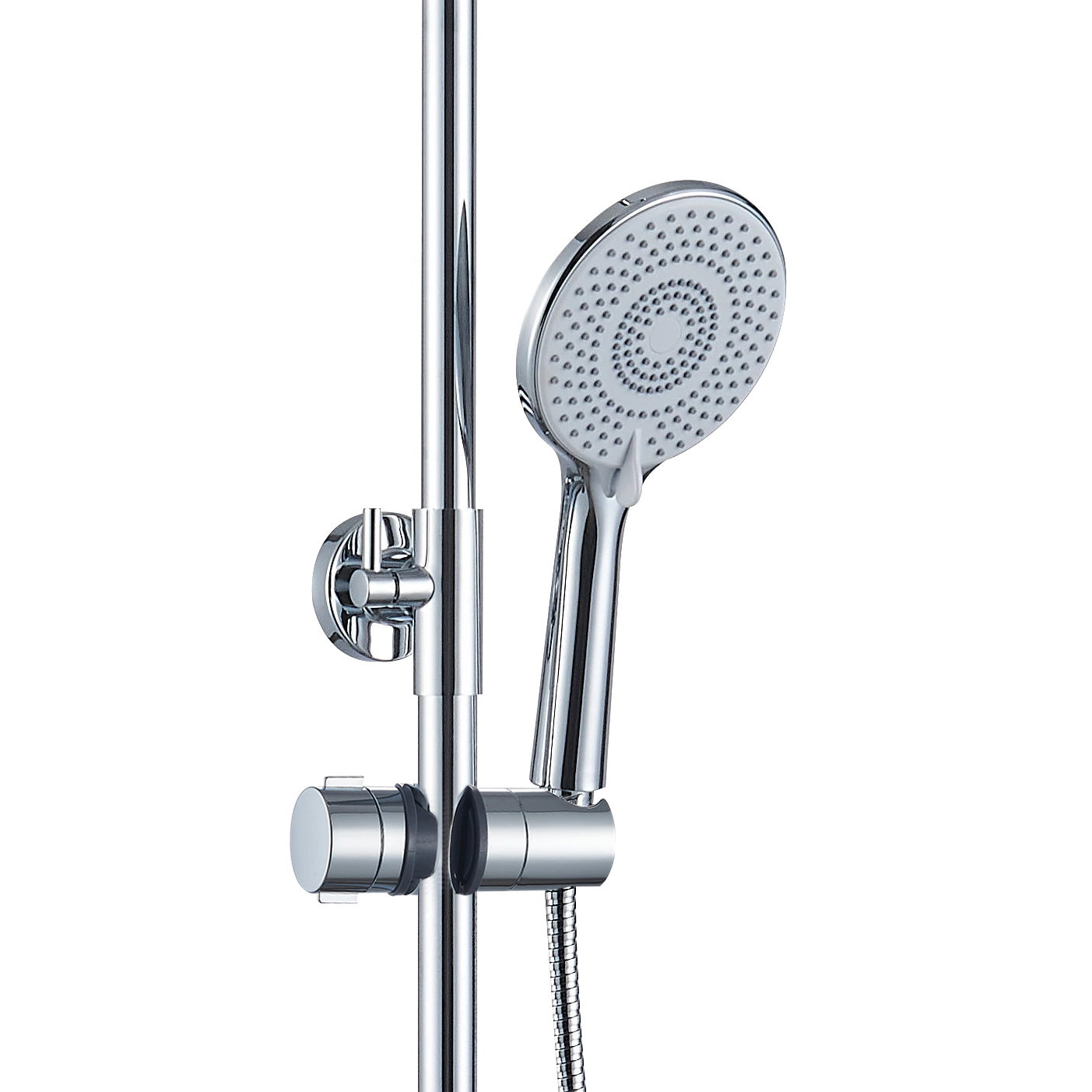 Душевая система c верхним душем без смесителя esparo d21,5 см хром