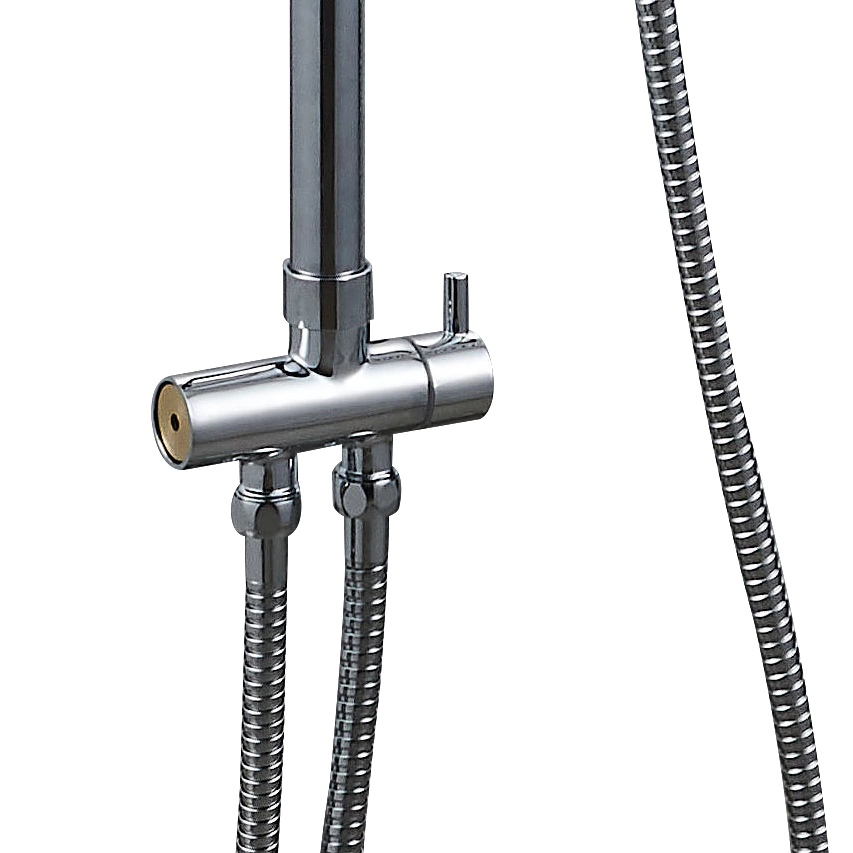 Душевая система c верхним душем без смесителя esparo d21,5 см хром