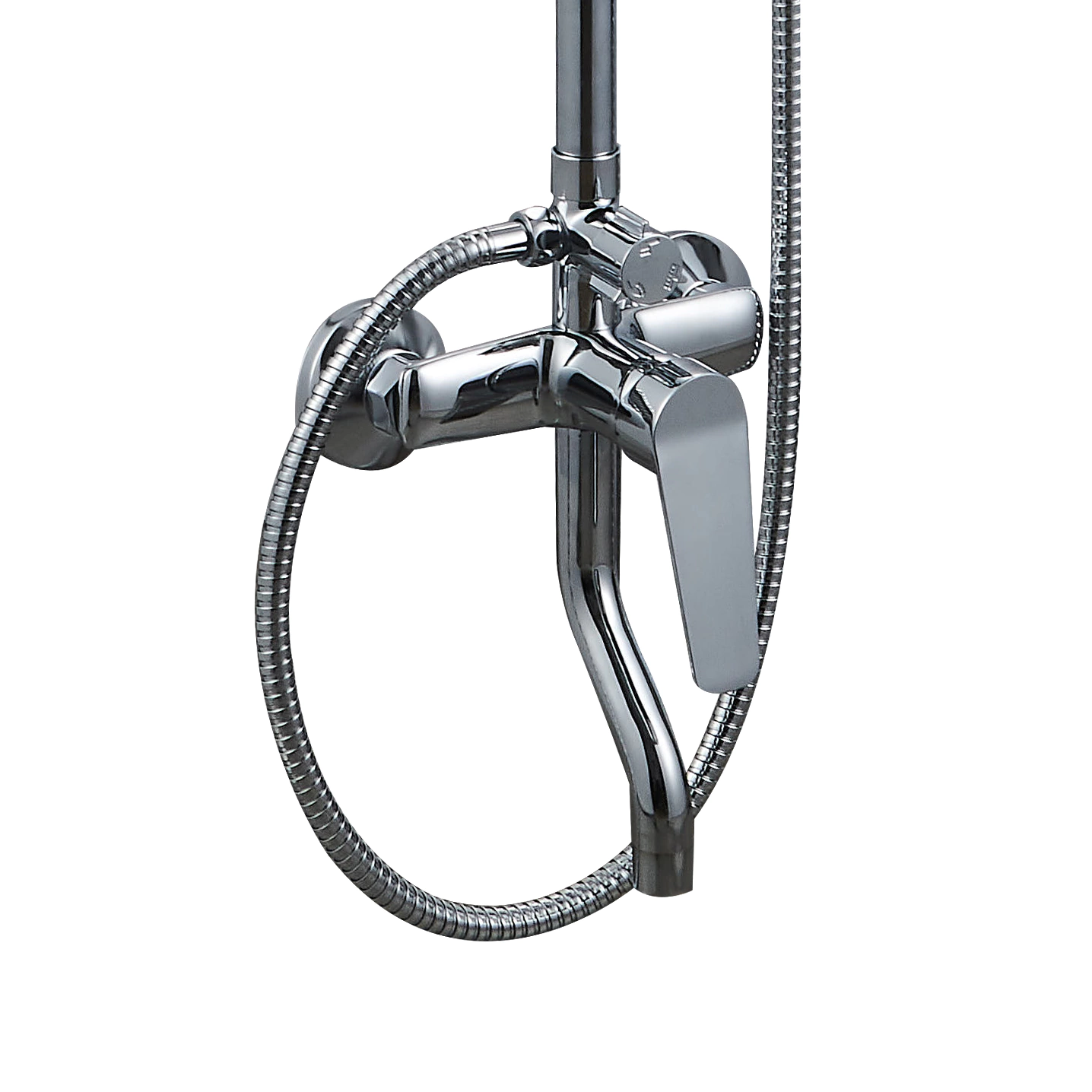 Душевая система со смесителем и верхним душем esparo d22,4 см хром