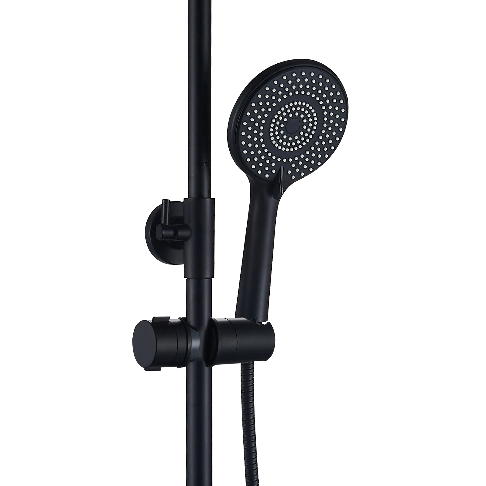 Душевая система со смесителем и верхним душем esparo d22,4 см черная