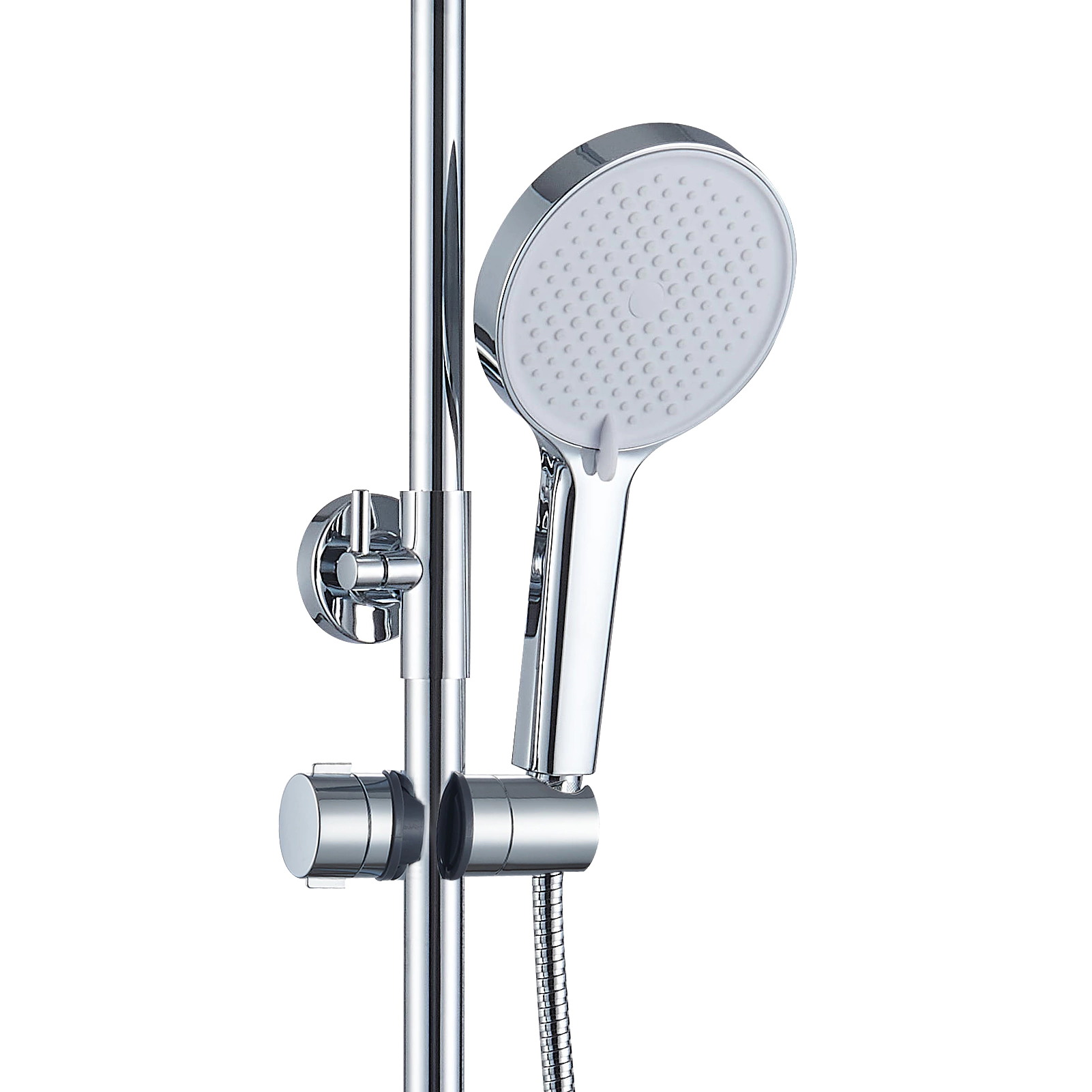 Душевая система со смесителем и верхним душем FLUMEN d25 см хром