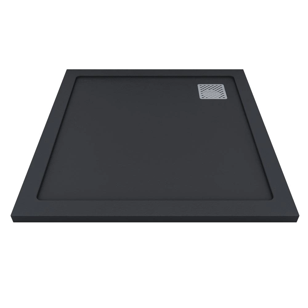 Душевой поддон Галерея М 100х100х3 см квадратный черный