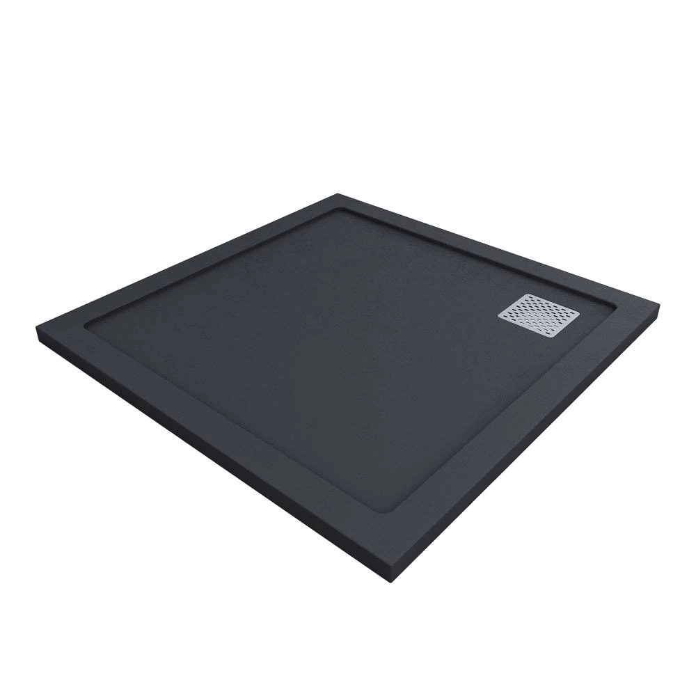 Душевой поддон Галерея М 100х100х3 см квадратный черный