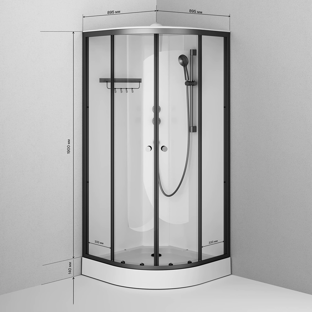 Душевая кабина AM.PM X-Joy 90х90х204 см сектор низкий поддон