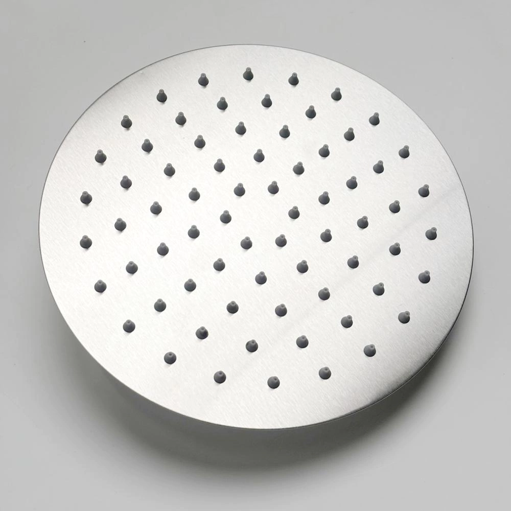 Душевая система со смесителем и верхним душем VODA d20 см нержавеющая сталь