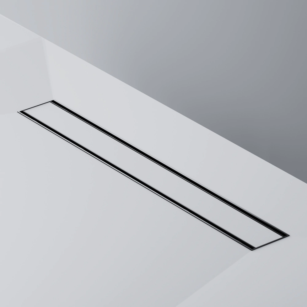 Трап для душа AM.PM Prime Flow 600 мм под плитку черный