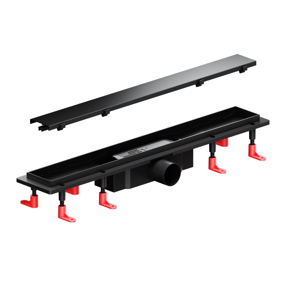 Трап для душа AM.PM Prime Flow 600 мм под плитку черный