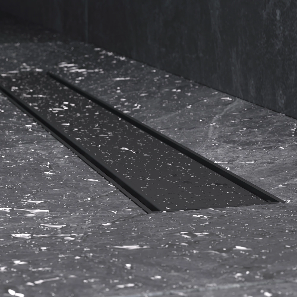 Трап для душа AM.PM Prime Flow 600 мм под плитку черный