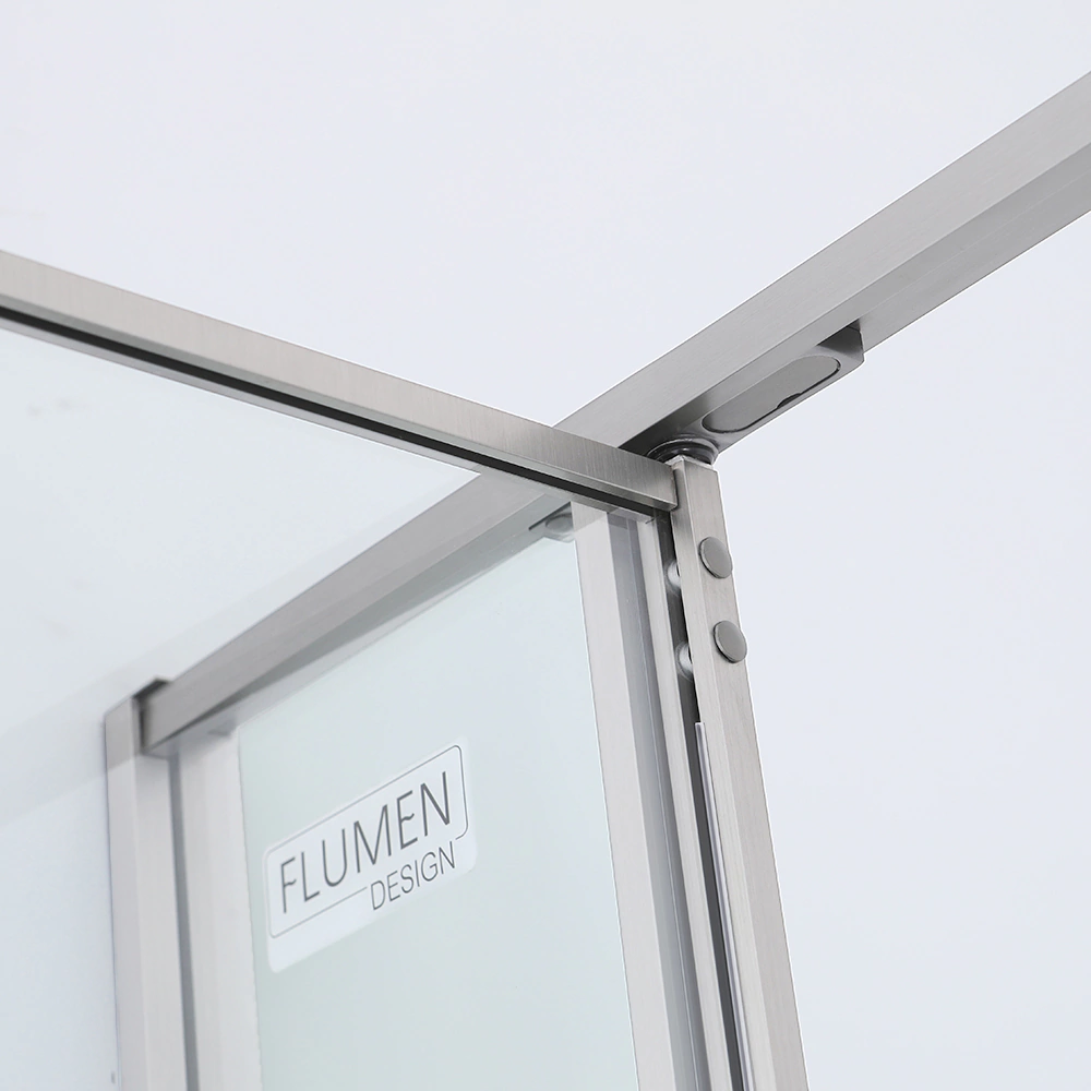 Душевое ограждение FLUMEN DESIGN Orlean 100х100х195 см прозрачное стекло профиль хром