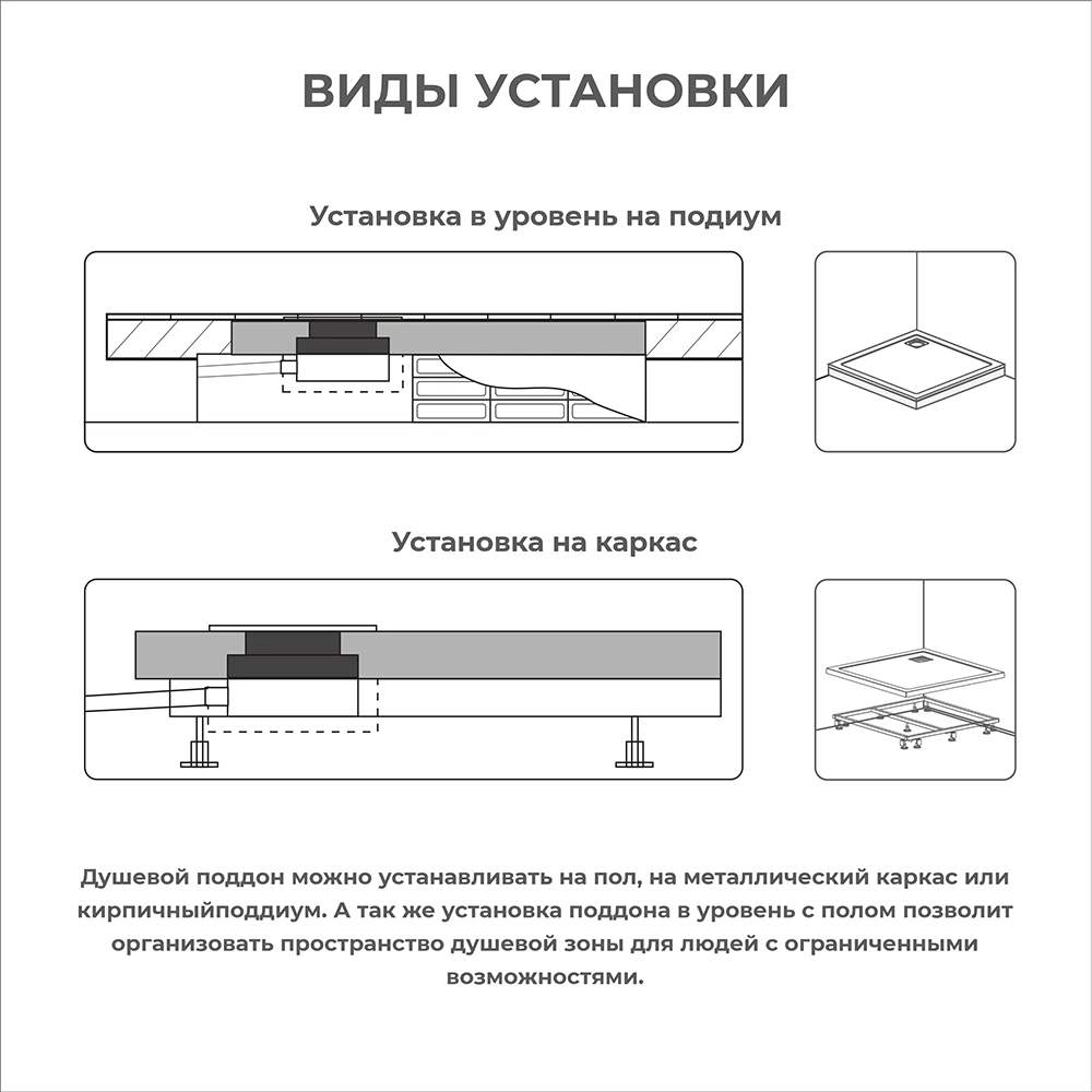 Душевой поддон Mart 120х90 см прямоугольный черный