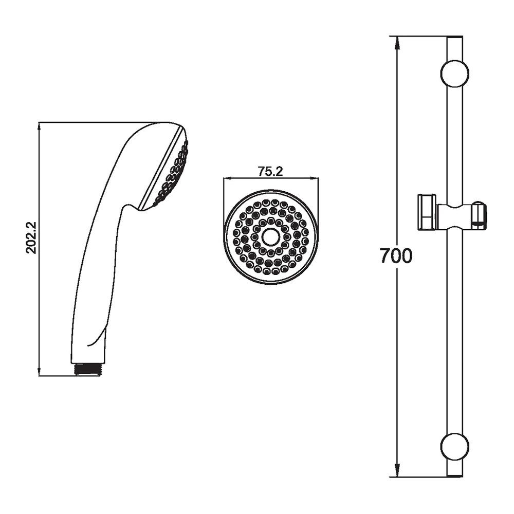 Набор смесителей для ванной Esko Eco 3в1