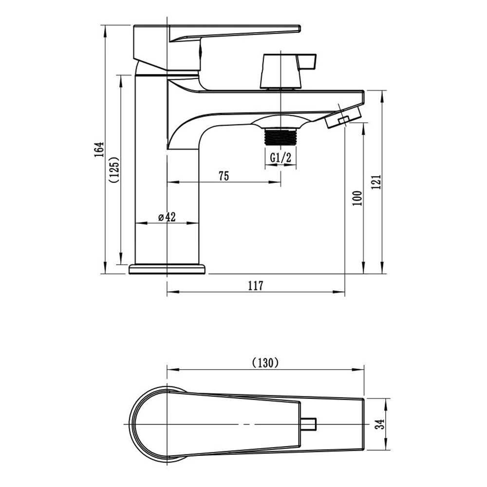 Смеситель на борт ванны Esko Budapest хром
