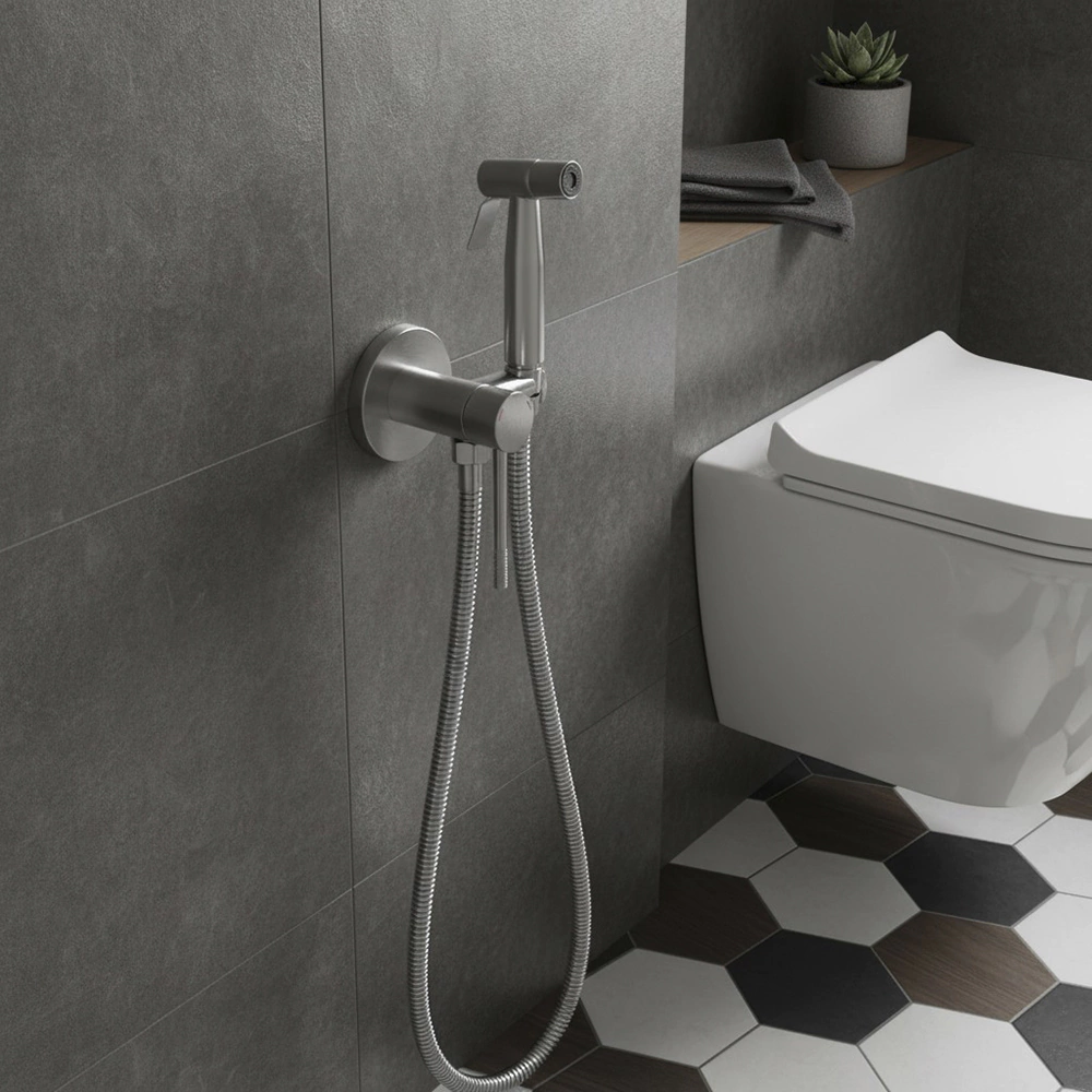 Гигиенический душ VODA встраиваемый нержавеющая сталь