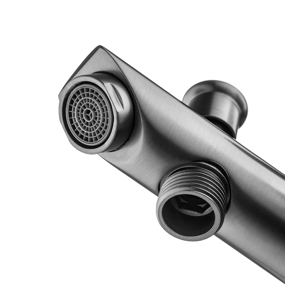 Смеситель для ванны LATUNO нержавеющая сталь графит