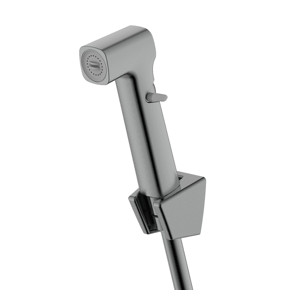 Смеситель для раковины AQUATEK Ника с гигиеническим душем графит