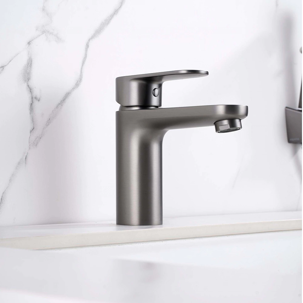 Смеситель для раковины AQUATEK Ника с гигиеническим душем графит