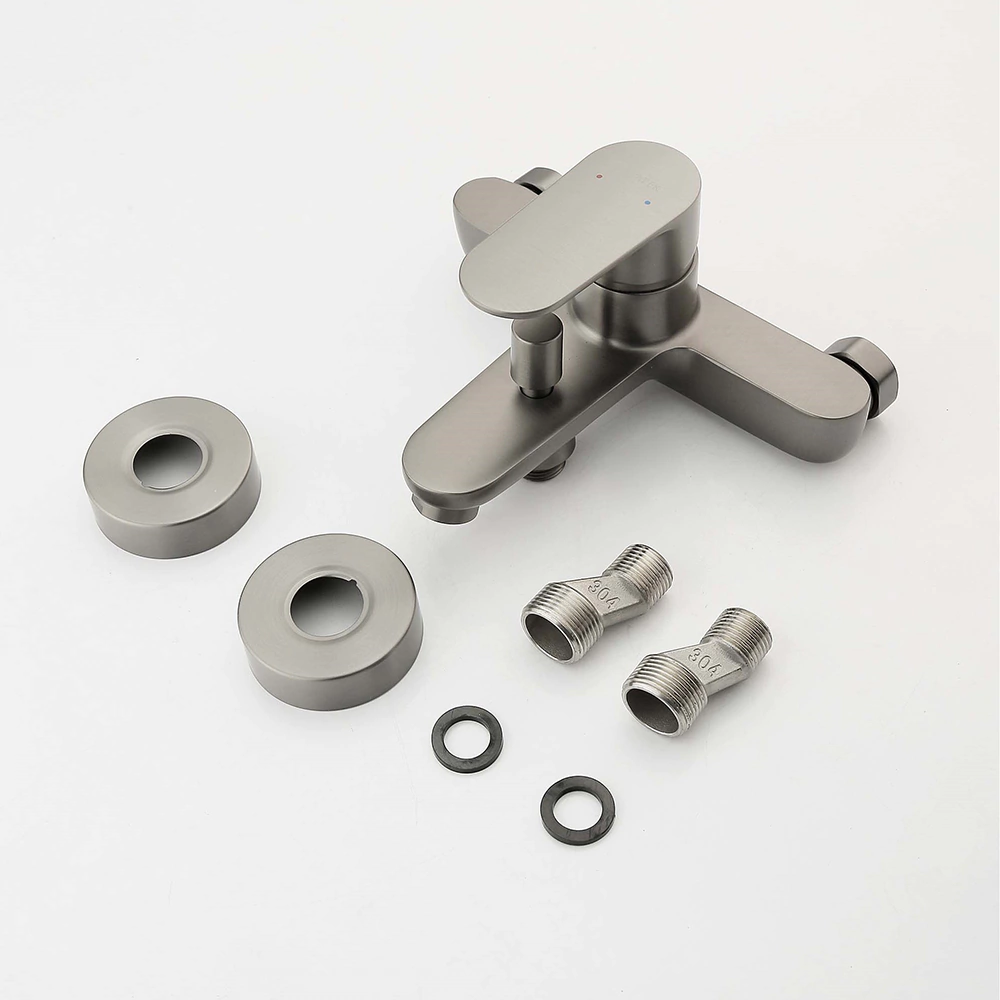 Смеситель для ванны AQUATEK Ника графит