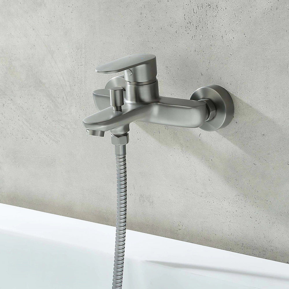 Смеситель для ванны AQUATEK Ника графит