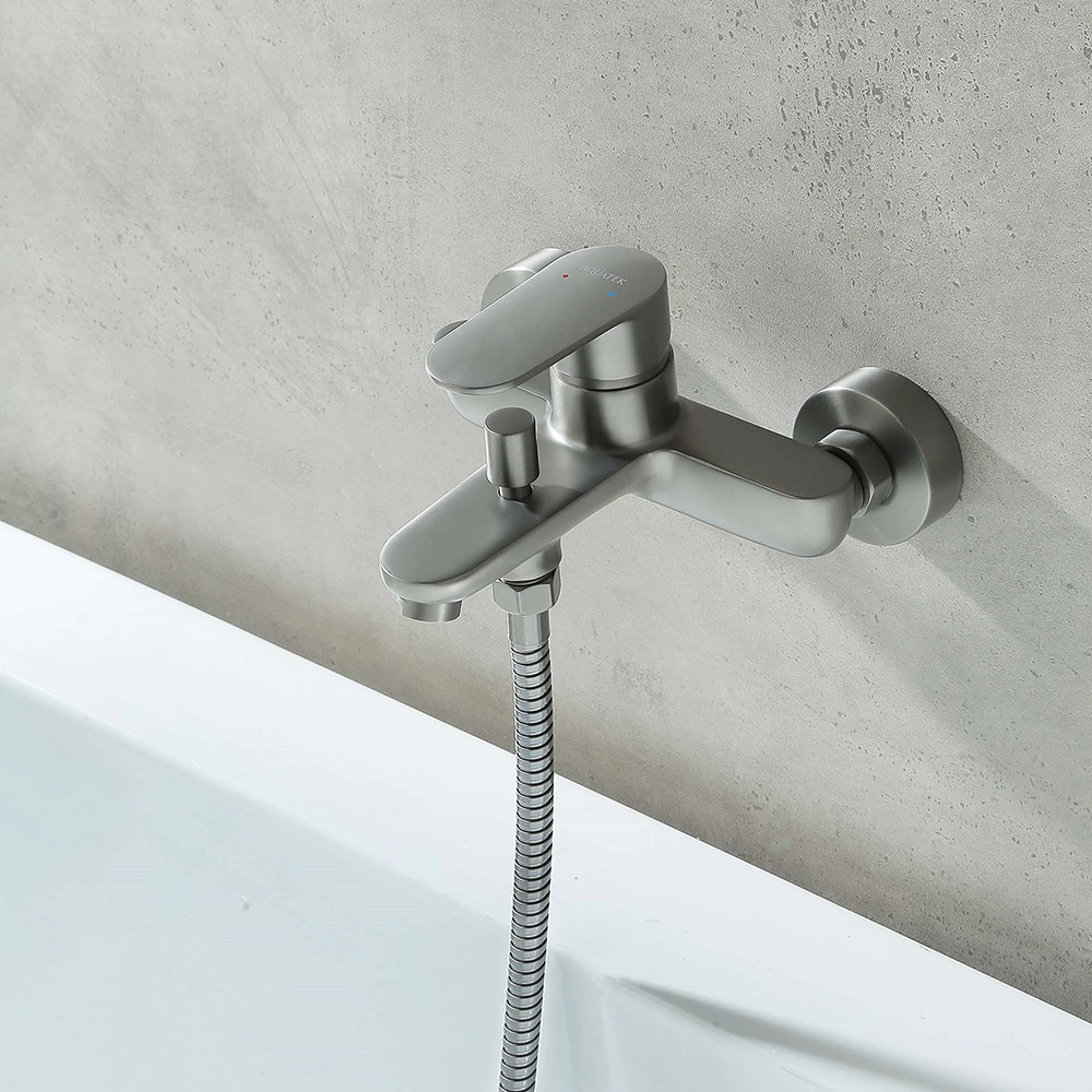 Смеситель для ванны AQUATEK Ника графит