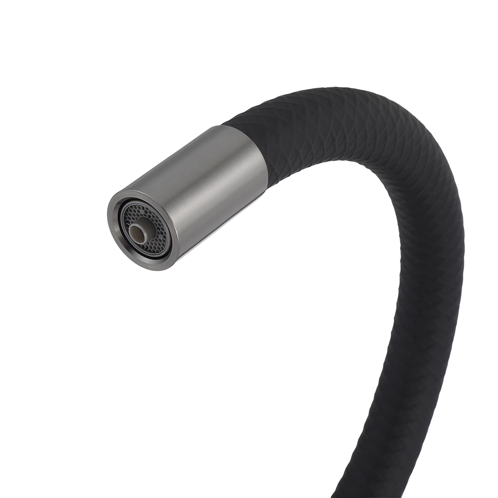 Смеситель для кухни TOKITO с гибким изливом и подключением фильтра графит