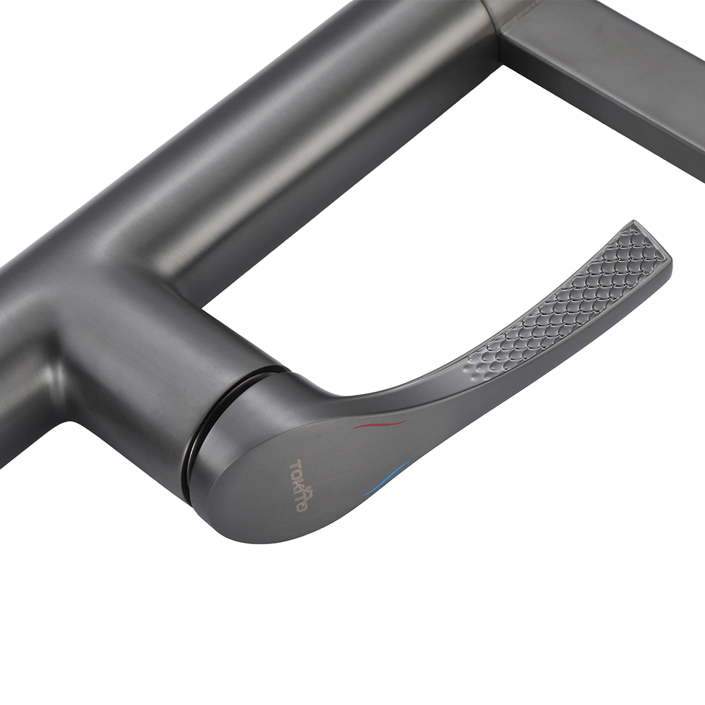 Смеситель для кухни TOKITO Katana с гибким изливом и подключением фильтра графит