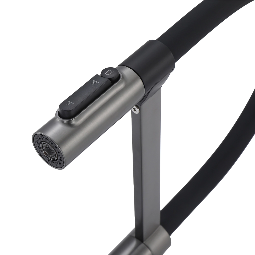 Смеситель для кухни TOKITO Katana с гибким изливом и подключением фильтра графит