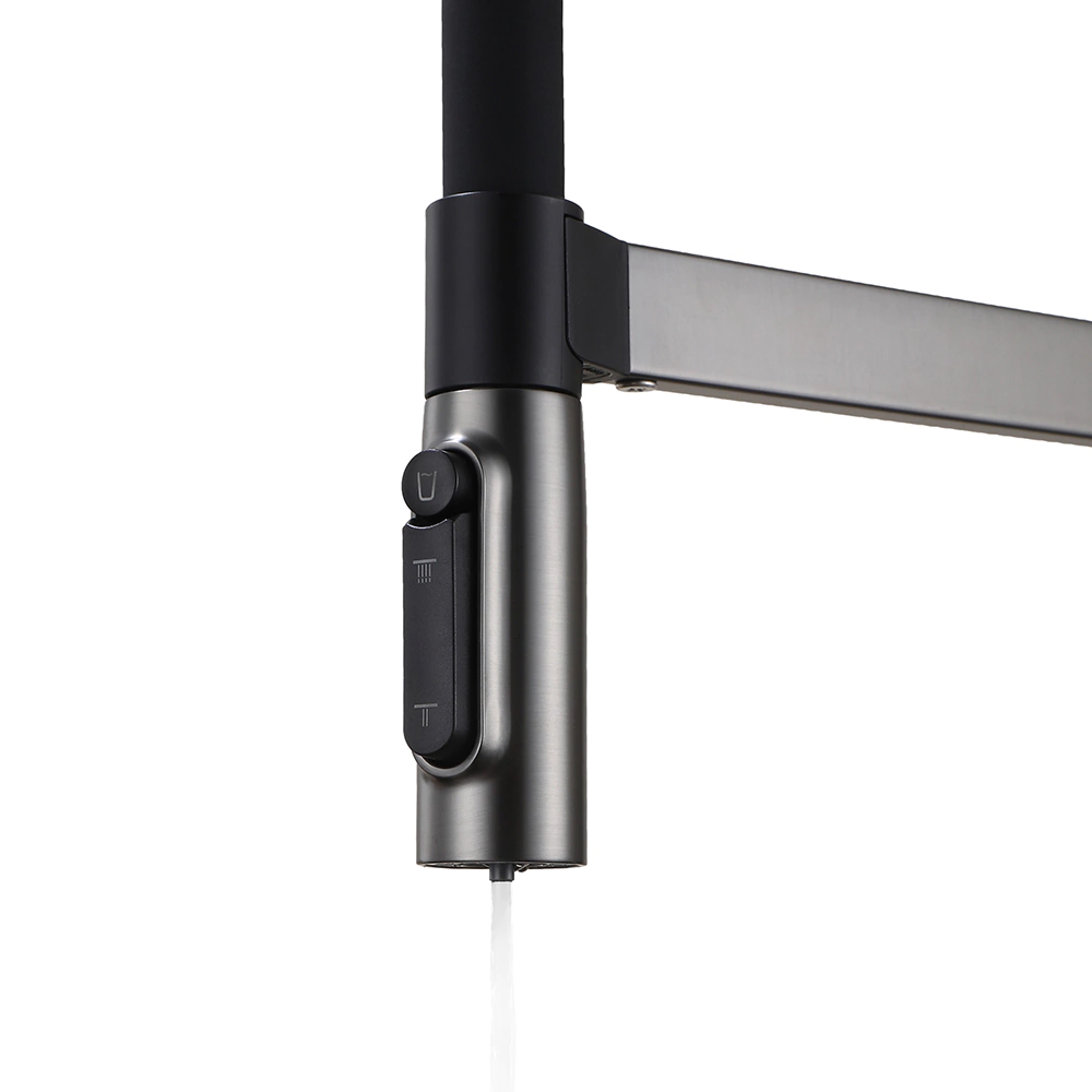 Смеситель для кухни TOKITO Katana с гибким изливом и подключением фильтра графит