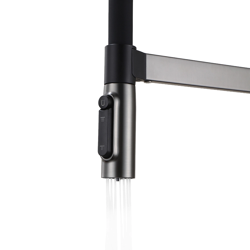 Смеситель для кухни TOKITO Katana с гибким изливом и подключением фильтра графит