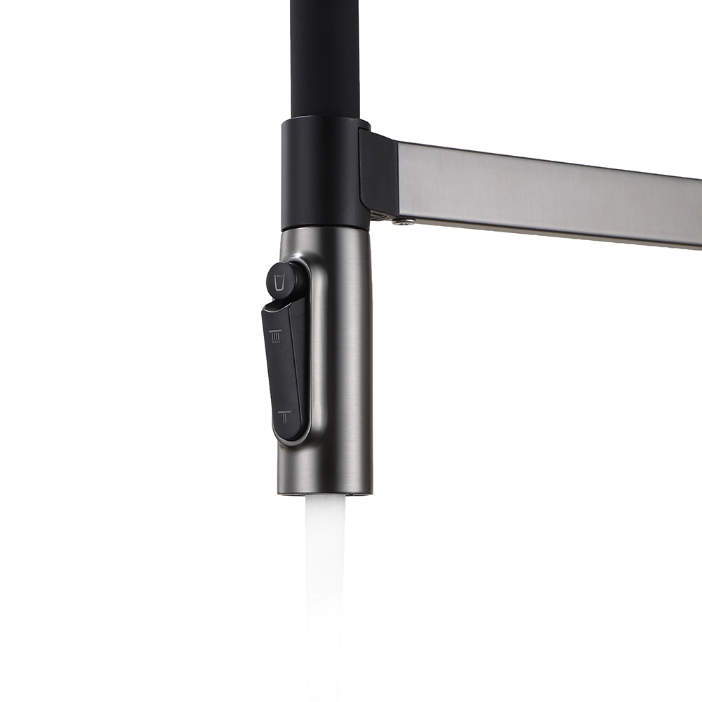 Смеситель для кухни TOKITO Katana с гибким изливом и подключением фильтра графит