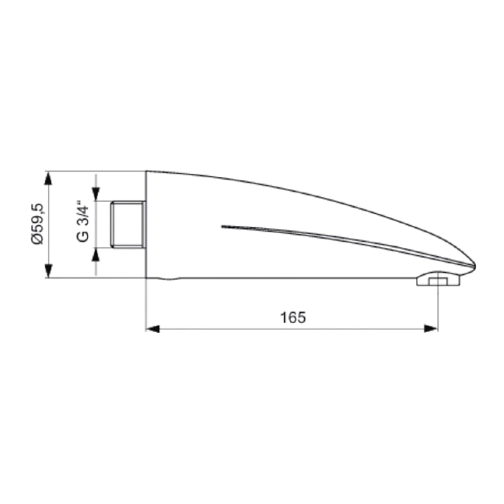 Излив Ideal Standard встраиваемый