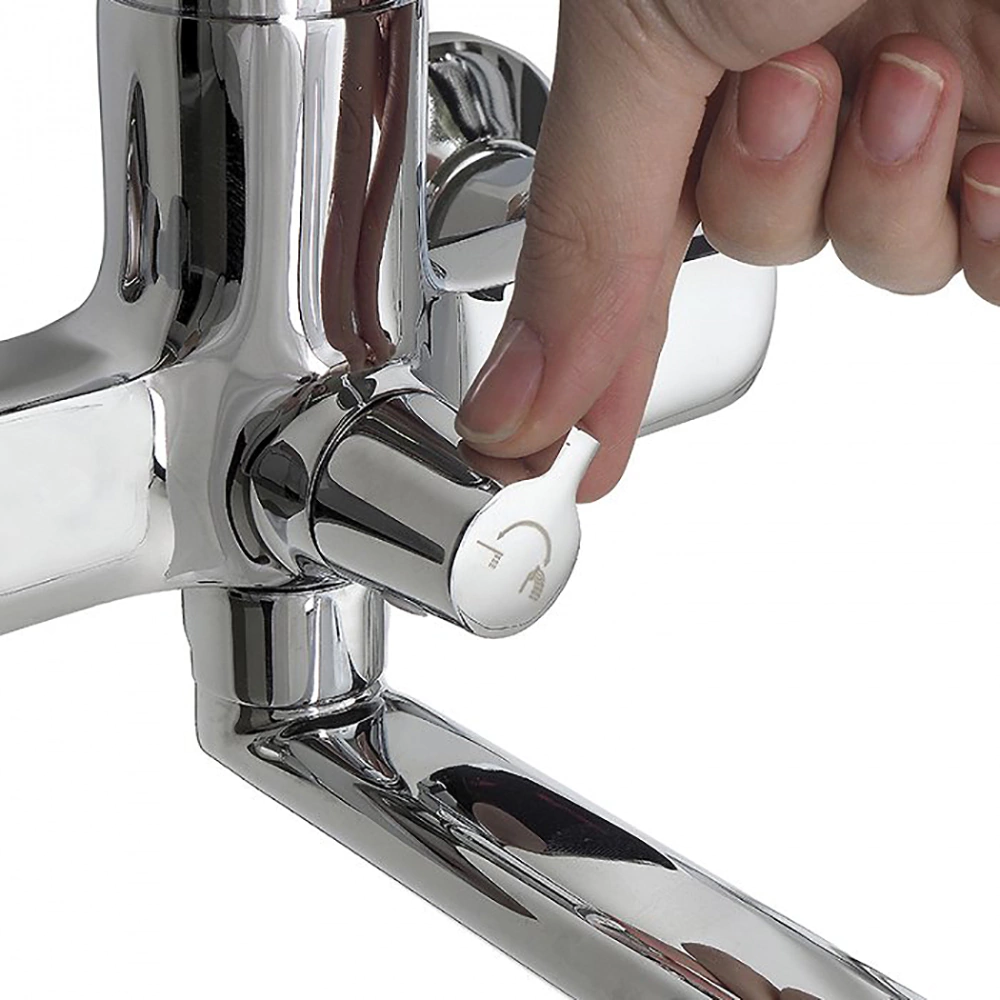 Смеситель для ванны IDDIS Sena с длинным изливом хром