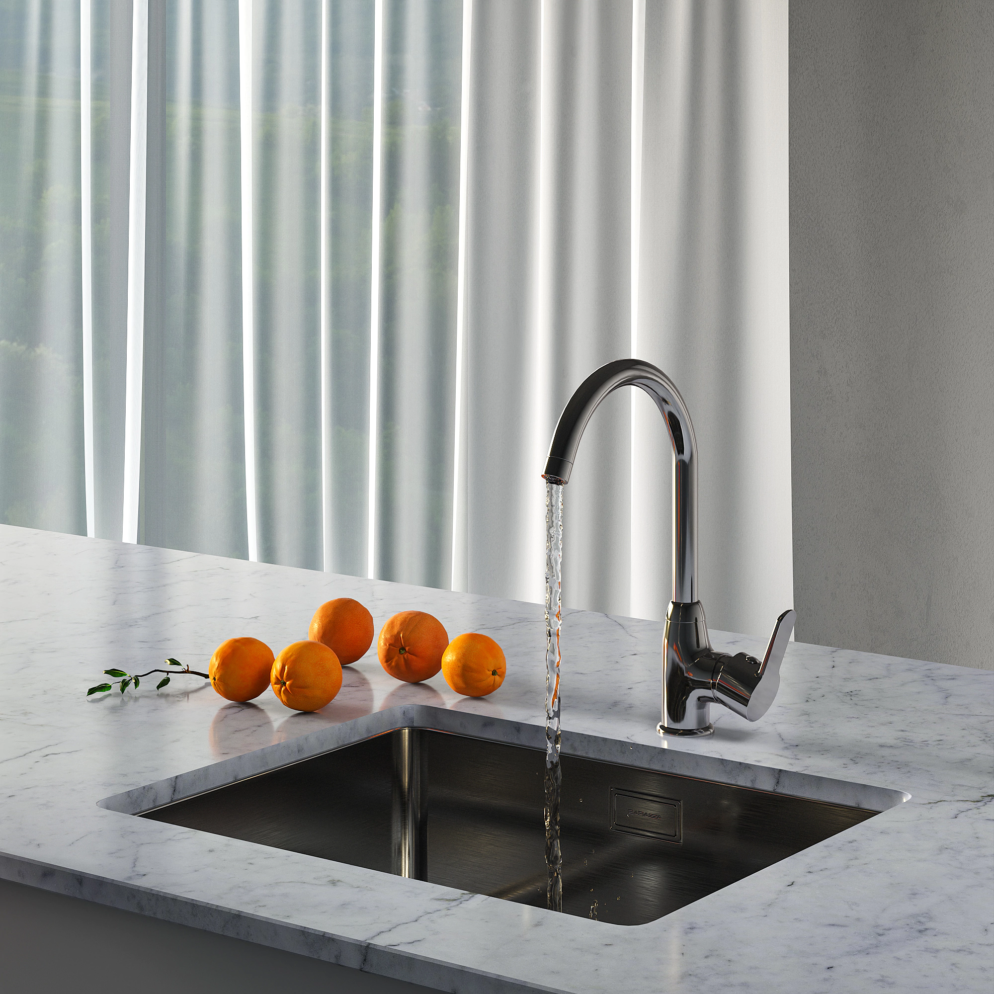 Смеситель для кухни FLUMEN Sena хром