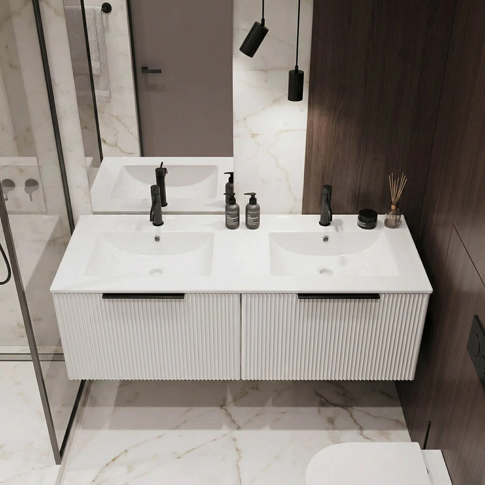 Тумба без раковины FLUMEN DESIGN Валенсия 80 см подвесная белая