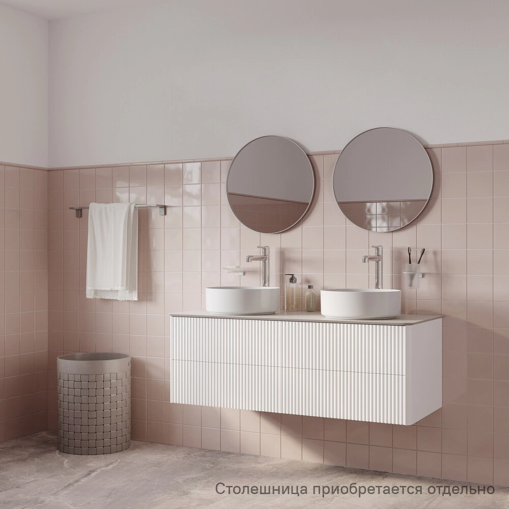 Тумба без раковины IDDIS Эйгер 120 см подвесная белая