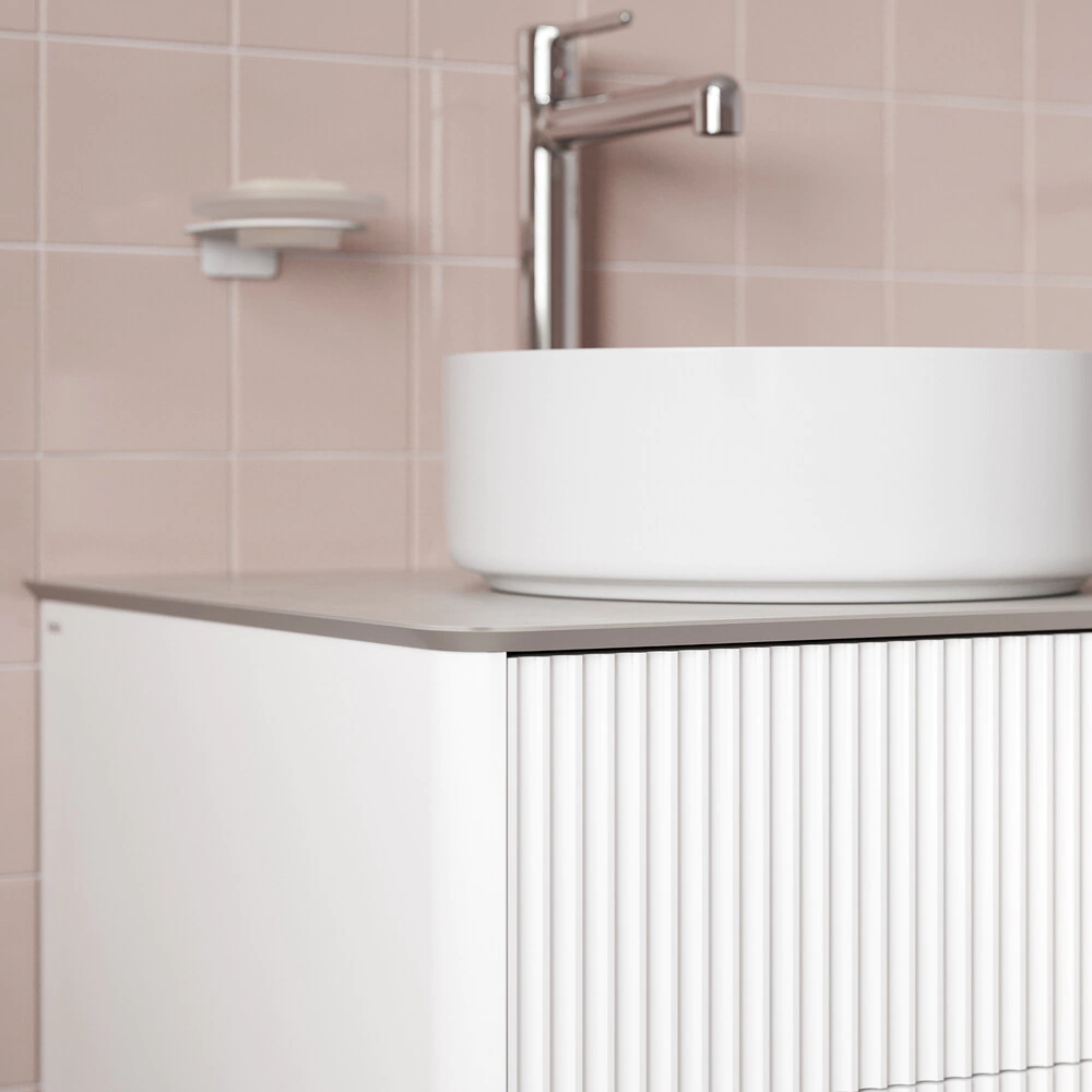 Столешница IDDIS Optima Home 120 см керамогранит светло-серый бетон